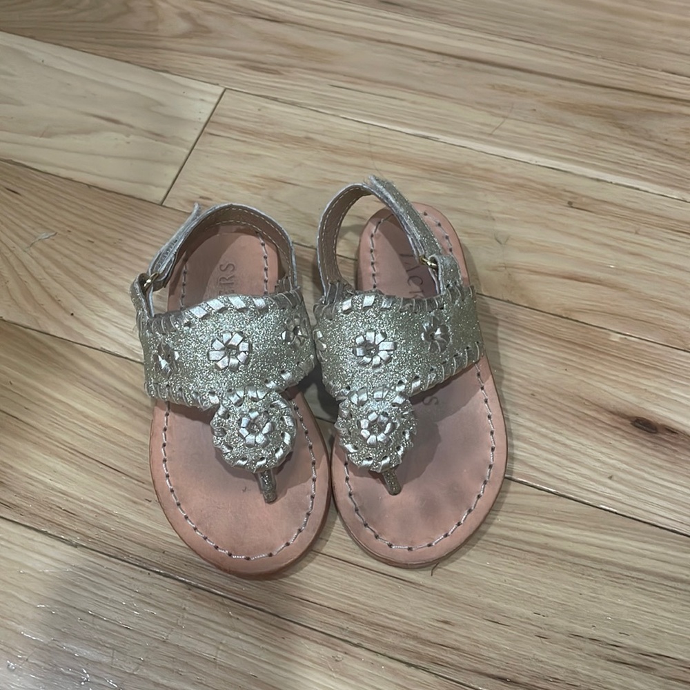 Size 6 toddler glitter Jack Rodgers in good condition